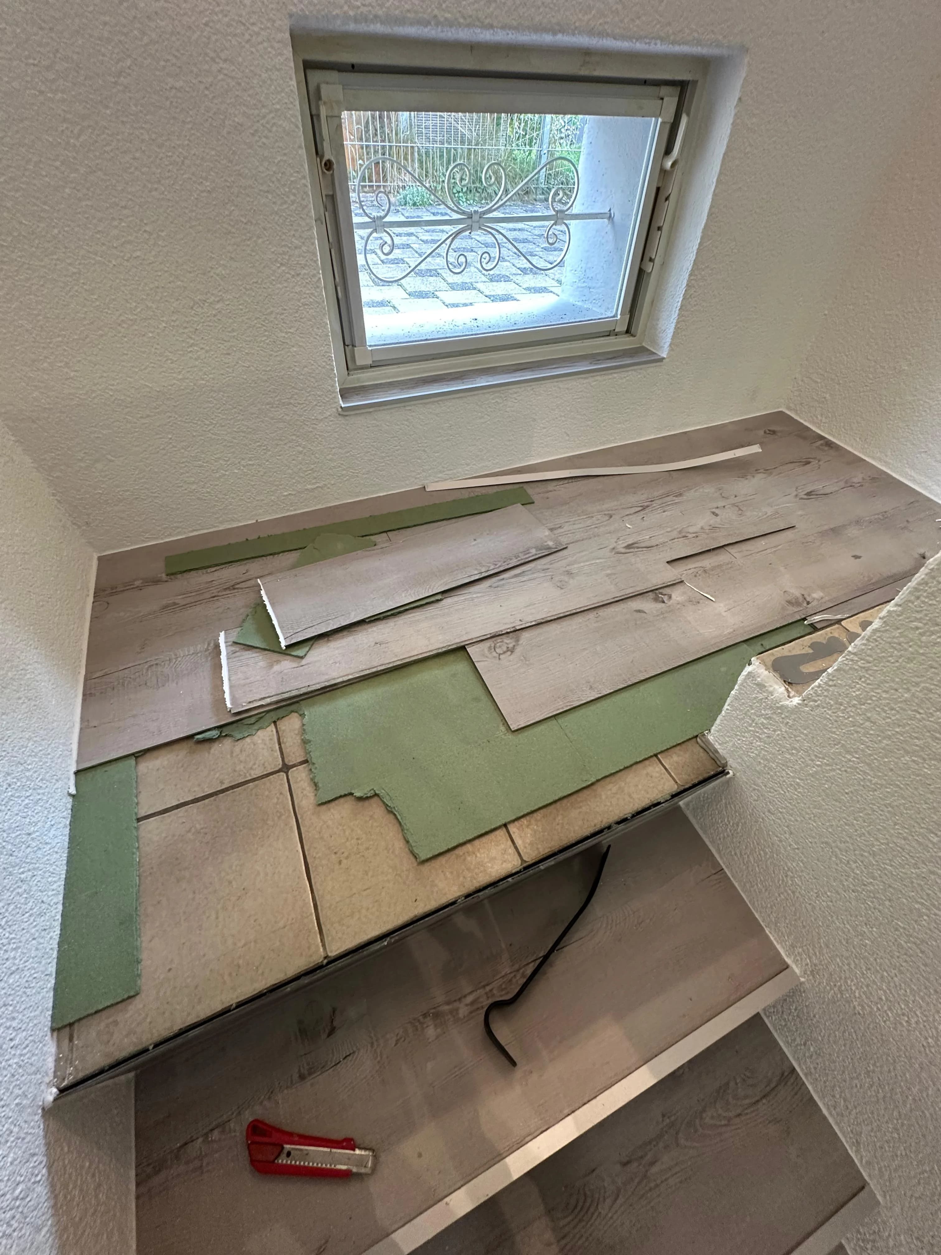 Treppensanierung Vinyl – Vorher 3