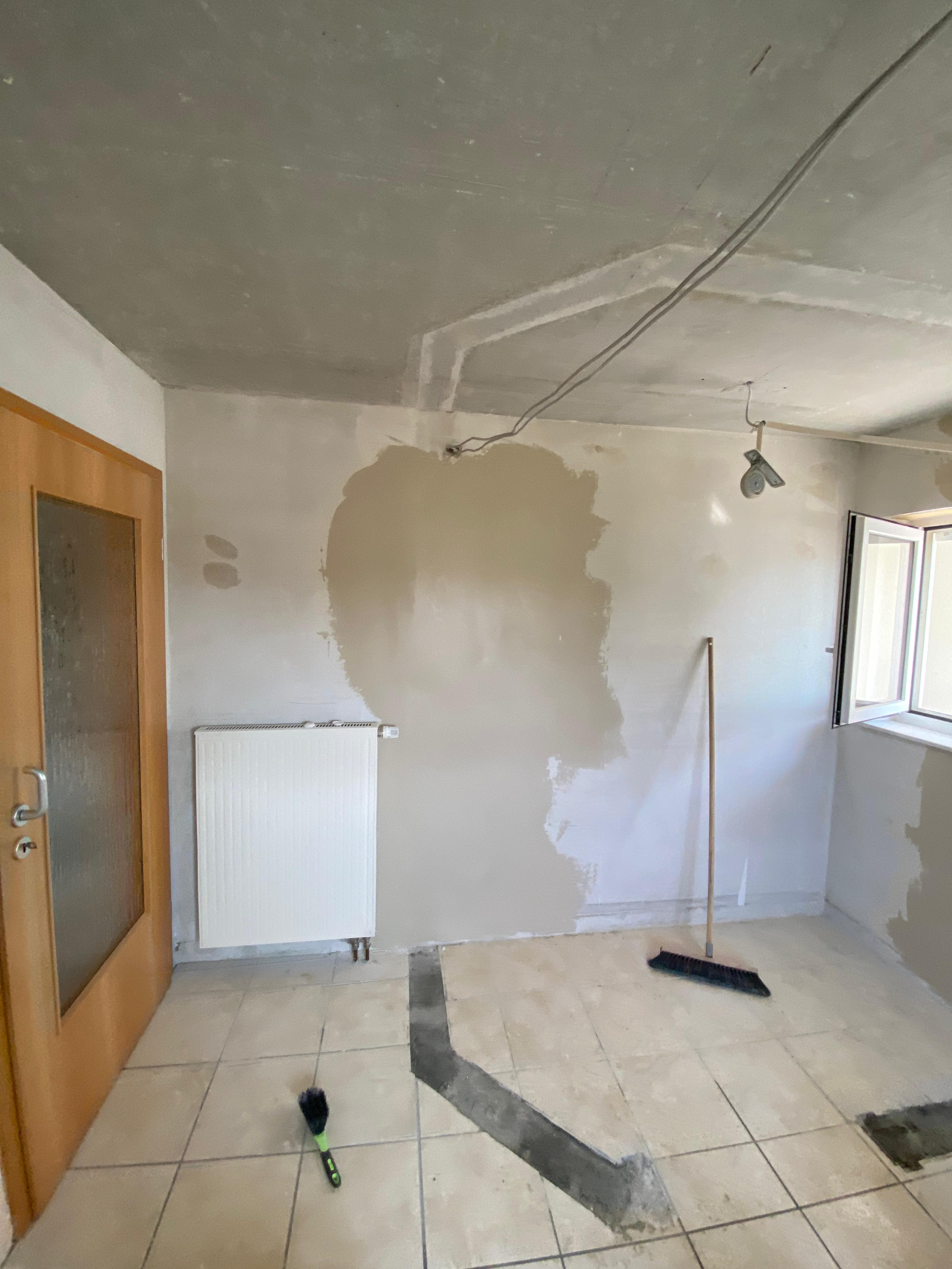 Wohnzimmer Decke – Vorher 3