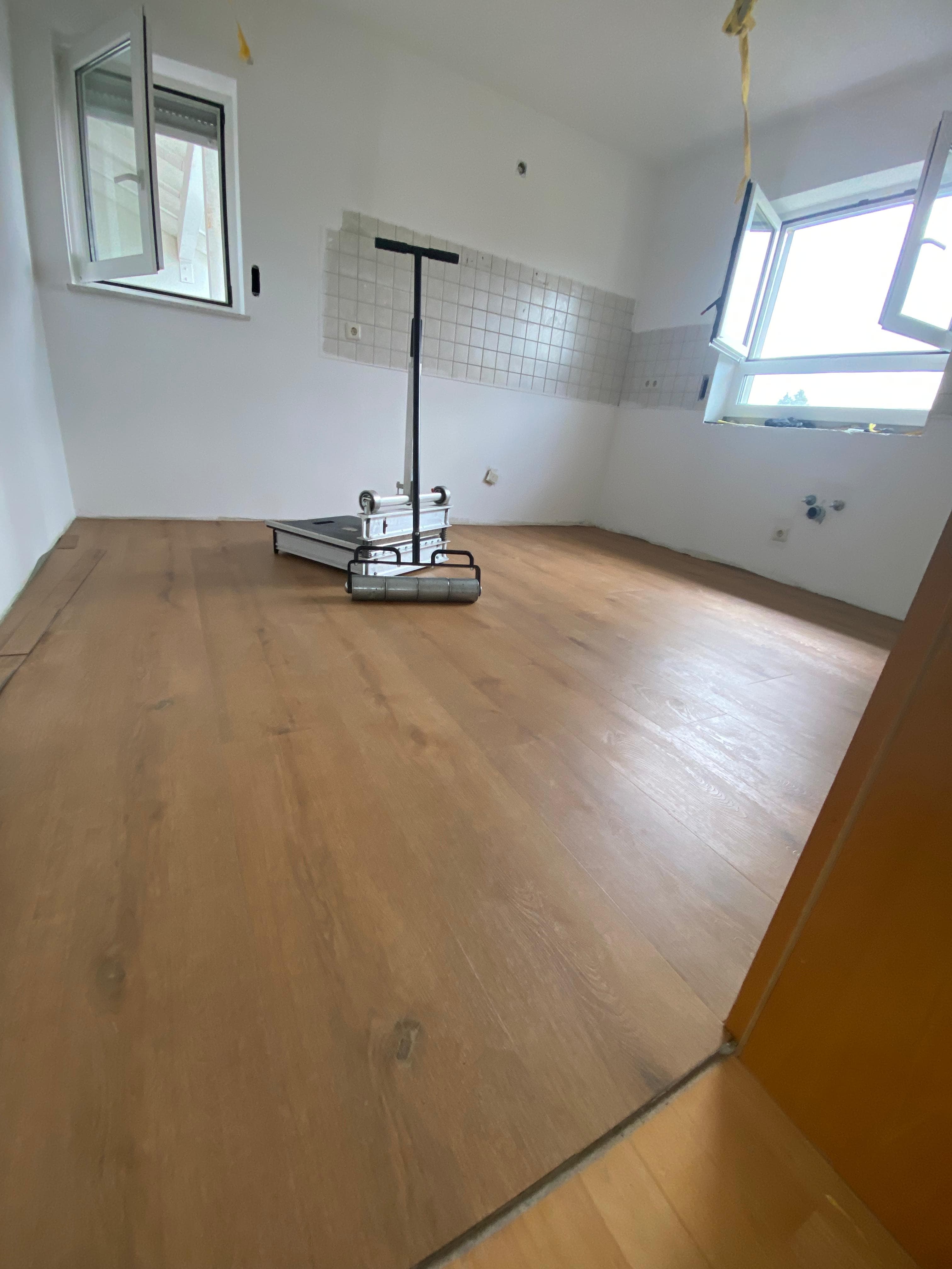Abgehängte Decke im Wohnzimmer – Nachher